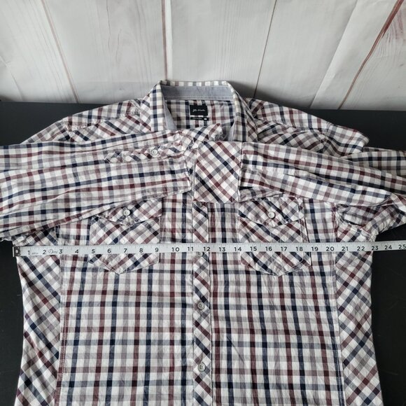 Buckle JB Holt Men’s XL Western Plaid Button-down Long Sleeve Shirt, 100% Cotton - Picture 10 of 11